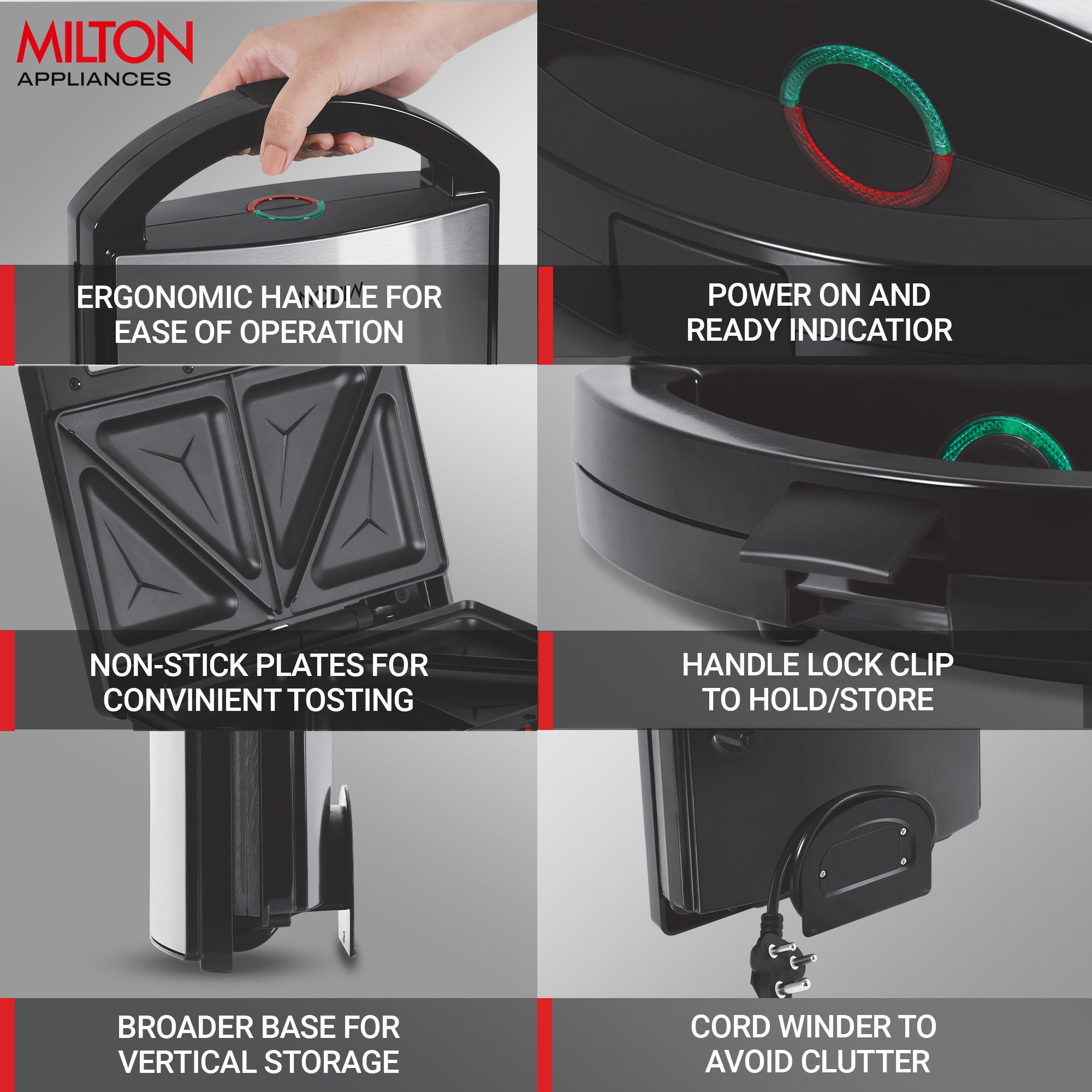 Sandwich Maker HSM033 (Milton)