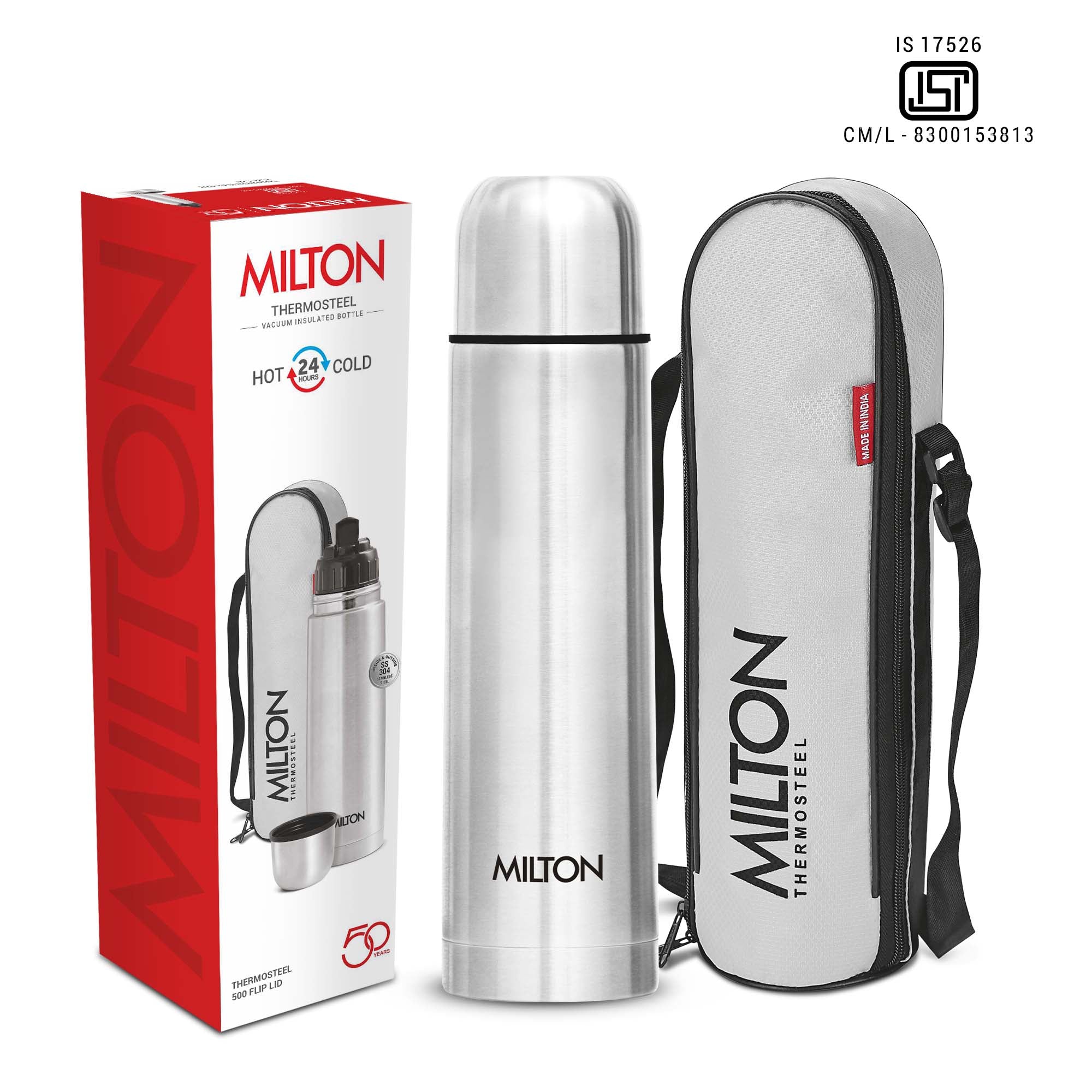 Flip Lid Thermosteel Bottle (Milton)