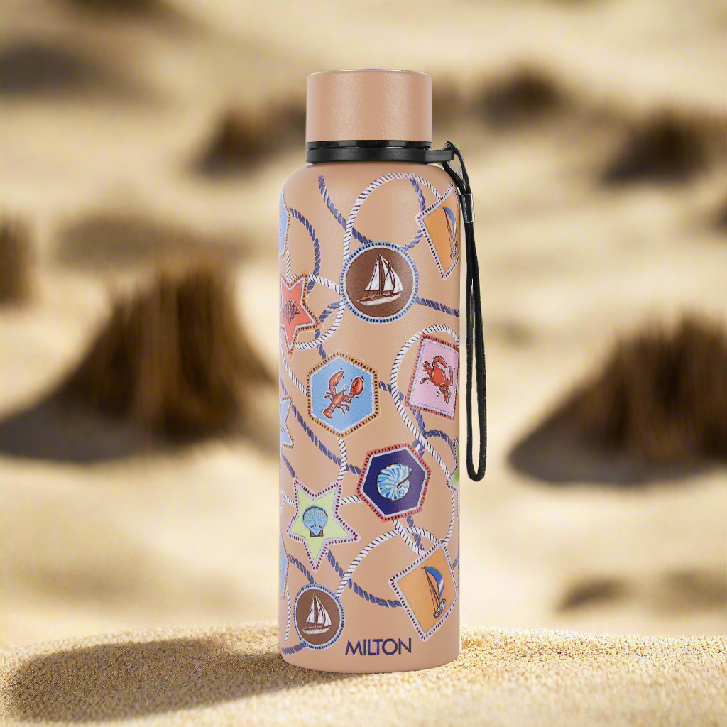 Buy Textured Marble Stones 3D UV Printed Aura Thermosteel Bottle