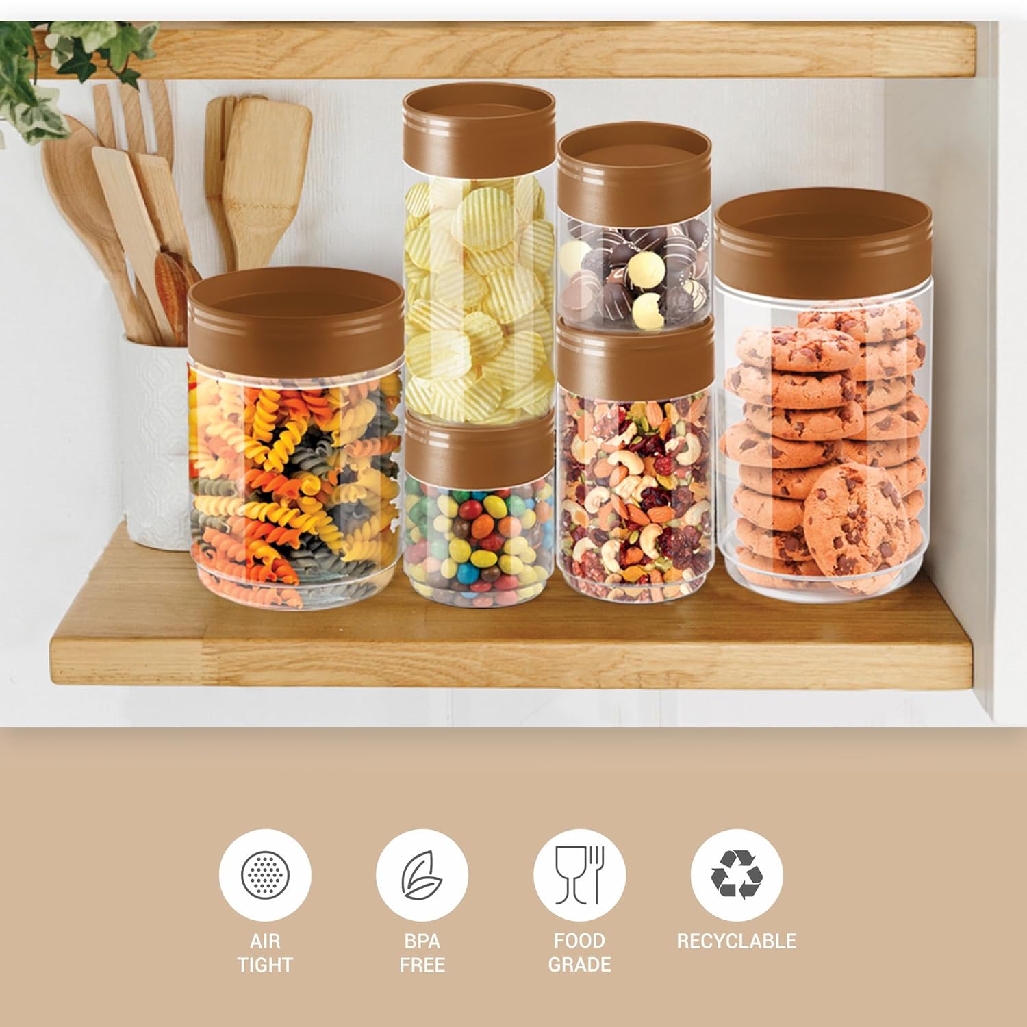 Stack It Round Jar Set 9 Pcs