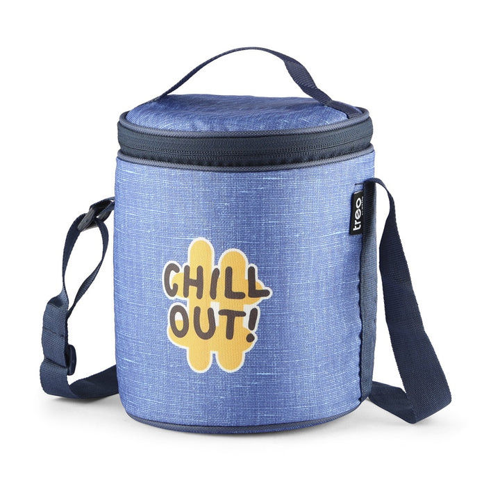 "Chillout" - Glass Tiffin with Printed Jacket
