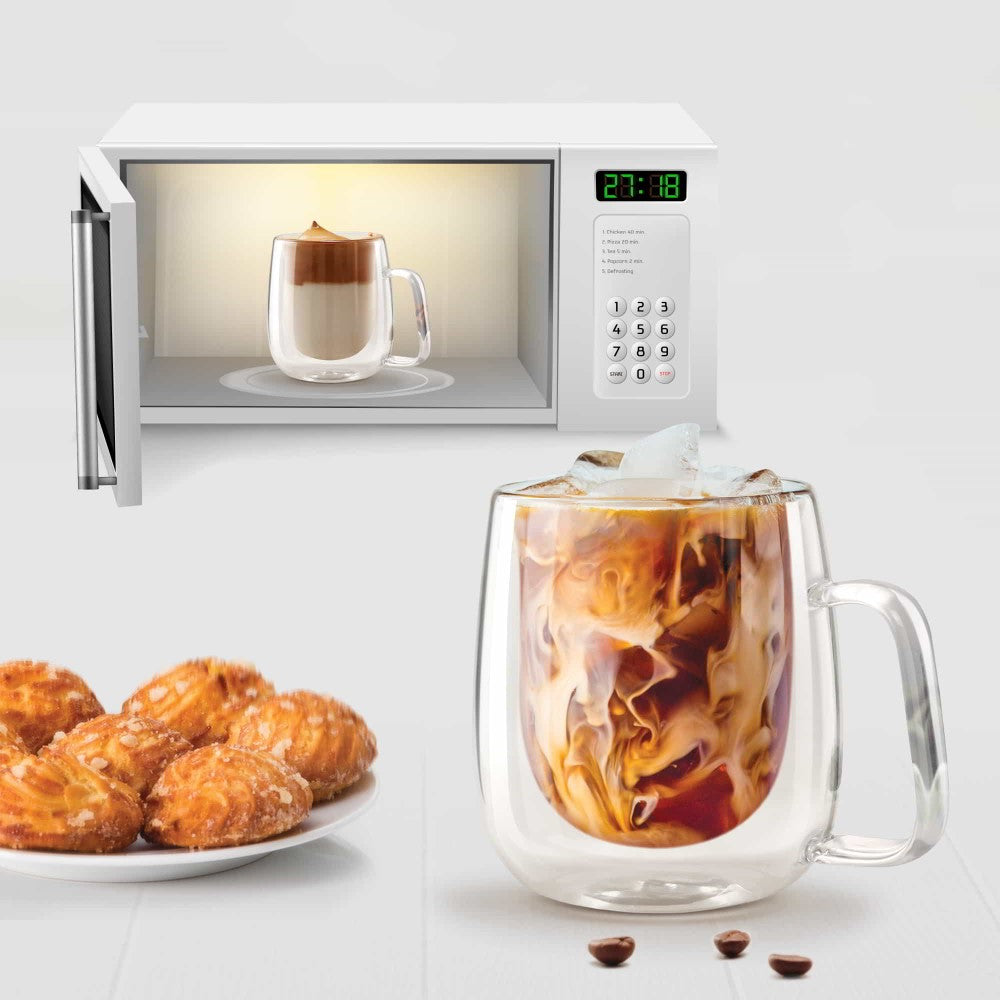 Buy Double Wall Tea/Coffee Glass Mug Treo by Milton