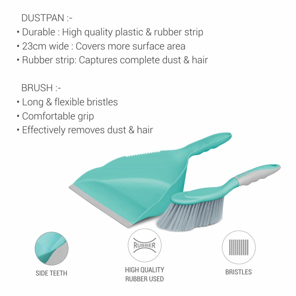 Dustpan Set With Brush Features