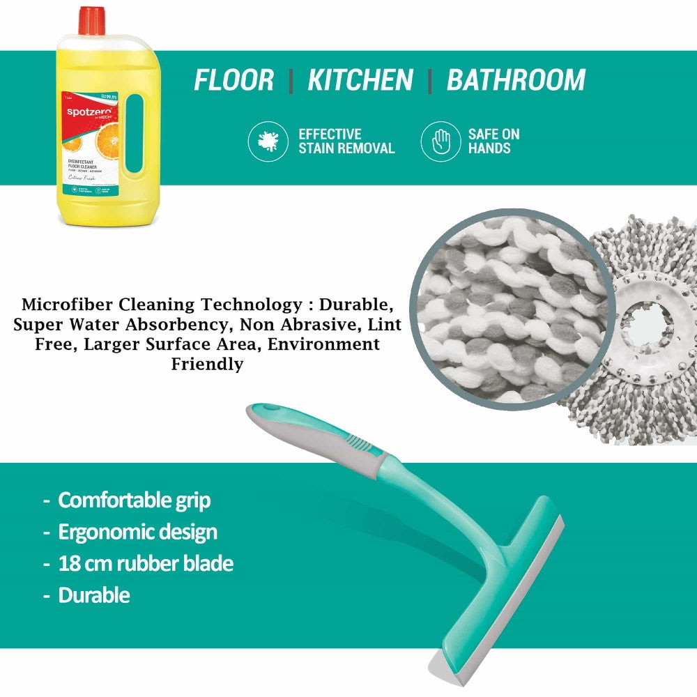 Elegant Mop Floor Cleaning Kit With Added Refill