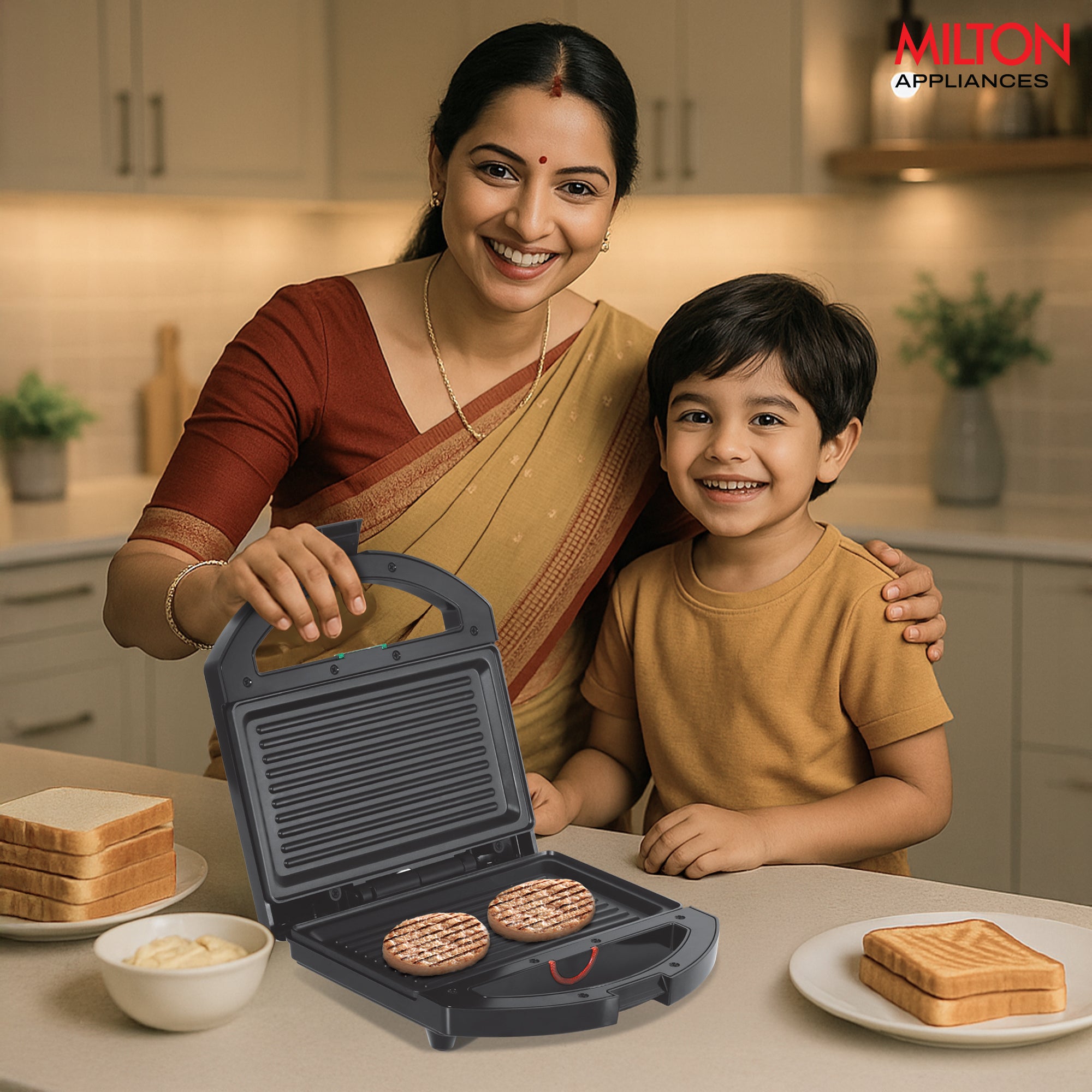 Sandwich Griller HSG044 (Milton)
