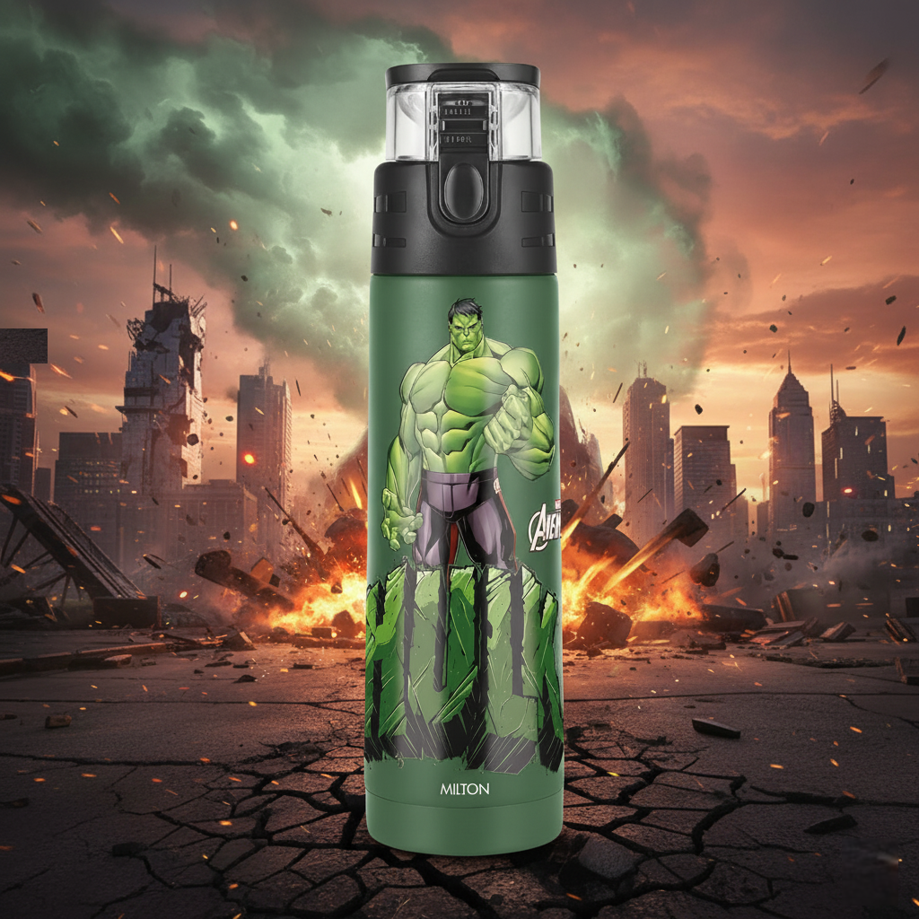Marvel Mighty Hulk Thermosteel Bottle (Milton)