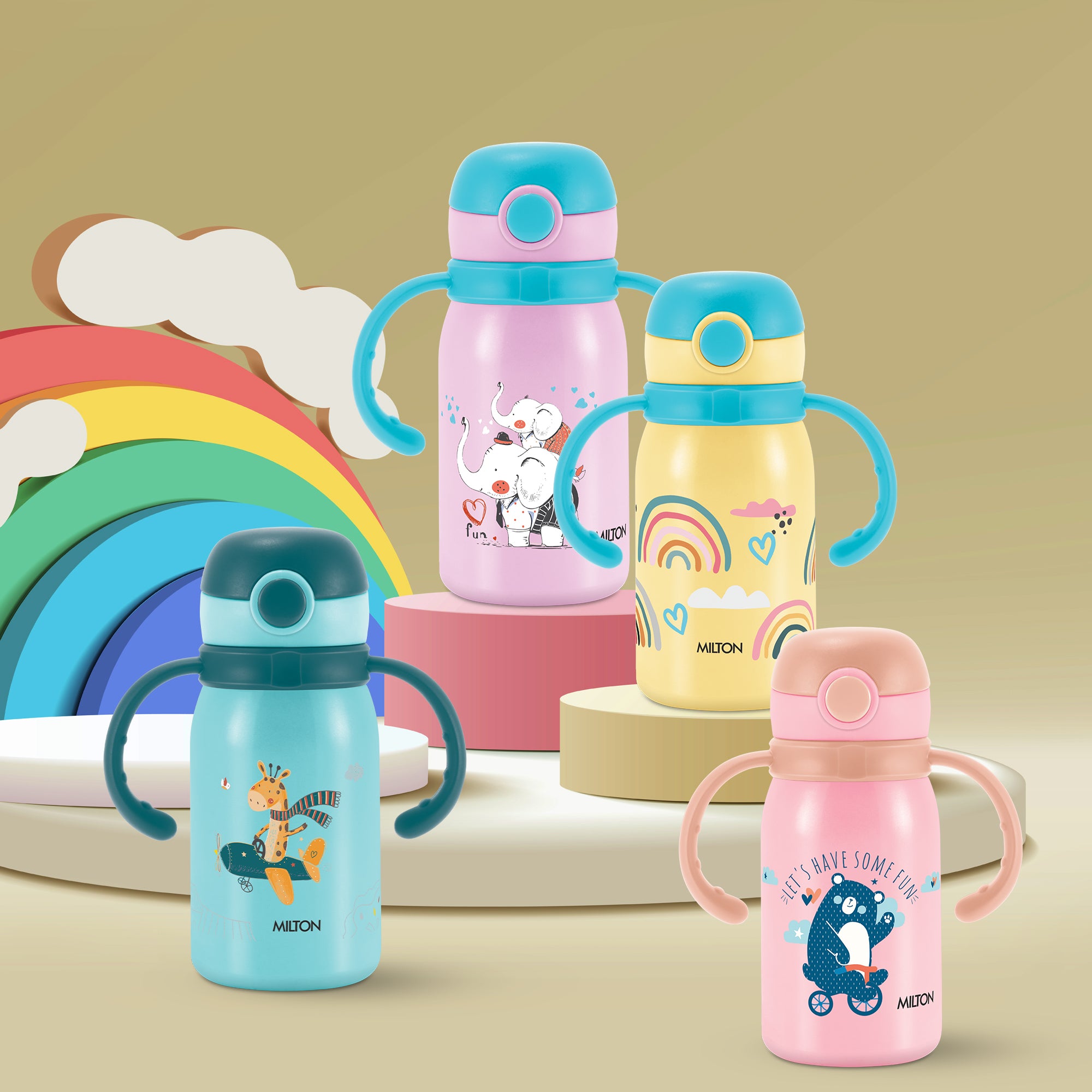 Kiddo Thermosteel Kids Water Bottle (Milton)