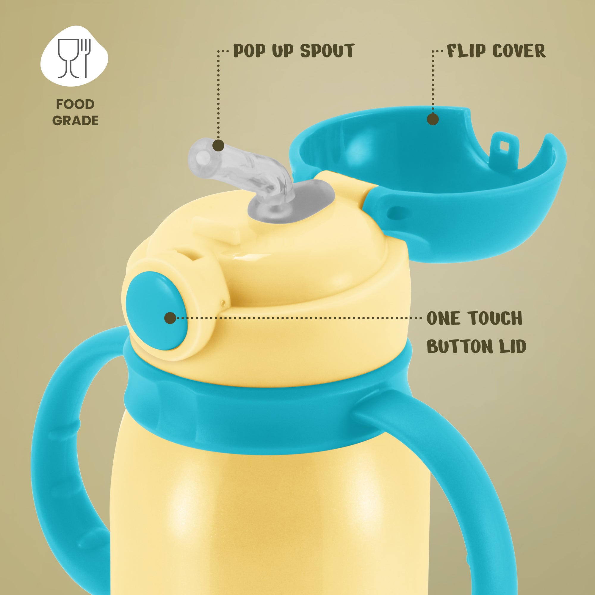 Kiddo Thermosteel Kids Water Bottle (Milton)