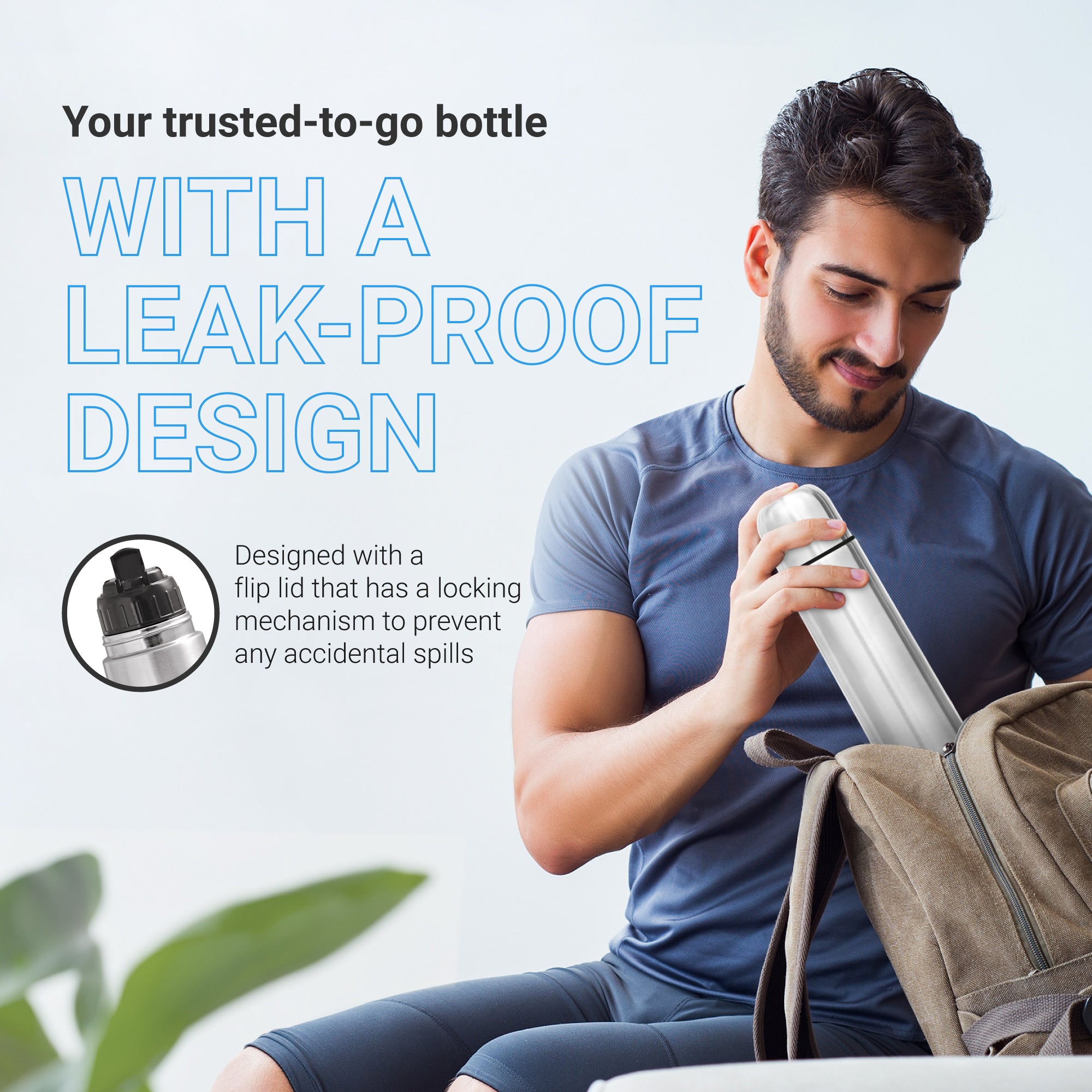 Flip Lid Thermosteel Bottle (Milton)