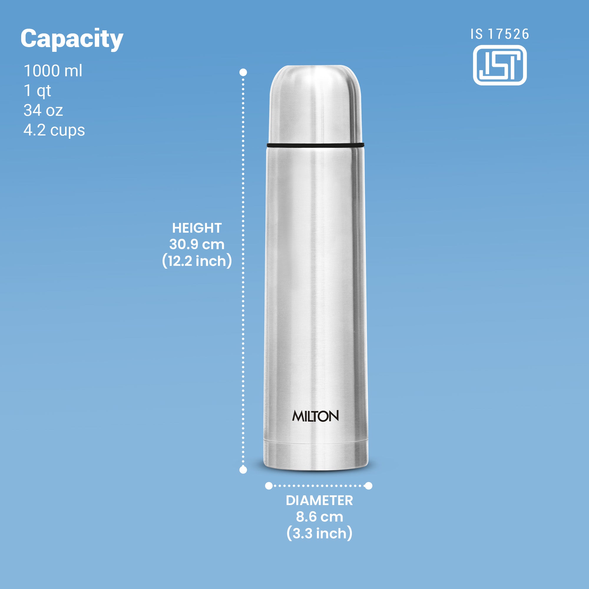 Flip Lid Thermosteel Bottle (Milton)