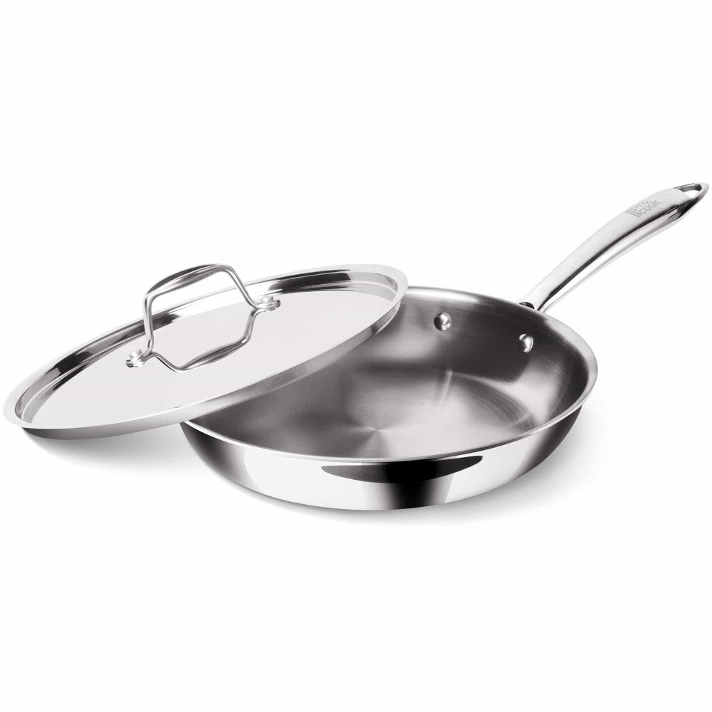 Milton ProCook Triply Stainless Steel Fry Pan With Lid