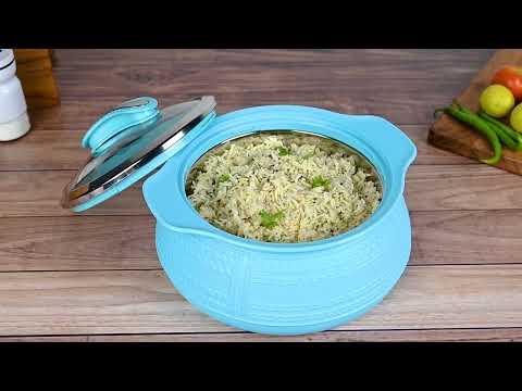 Load video: Weave Double Walled Casserole (Milton)