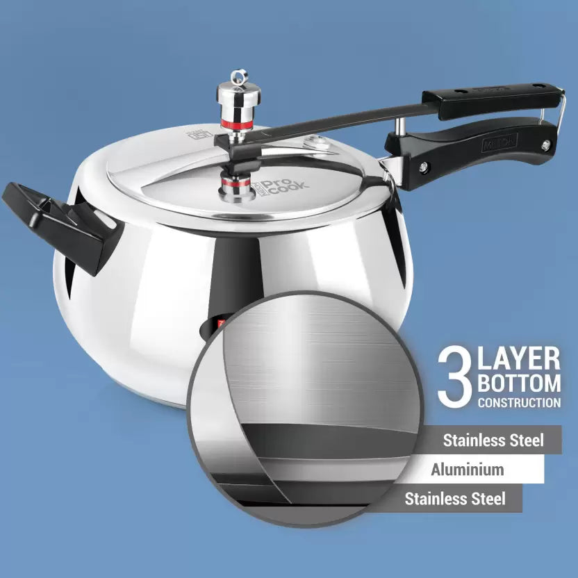 Curve Stainless Steel Pressure Cooker Inner Lid (Milton Procook)