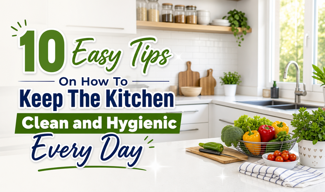 10 Easy Tips On How To Keep The Kitchen Clean and Hygienic Every Day