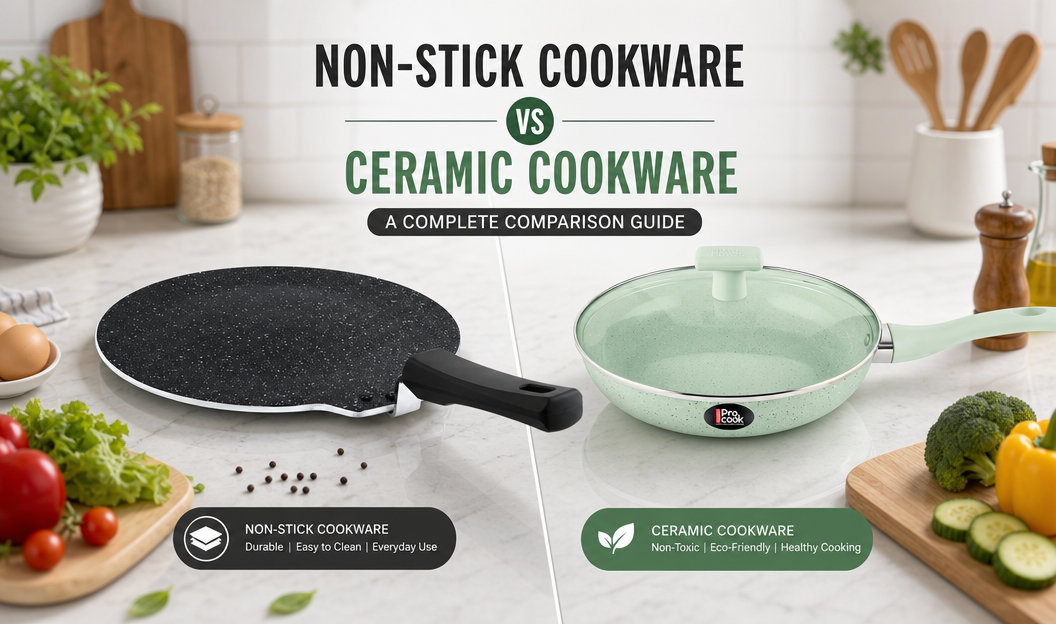 Non-Stick Cookware vs Ceramic Cookware: A Complete Comparison Guide