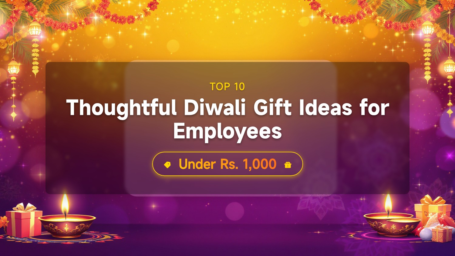 Top 10 Thoughtful Diwali Gift Ideas for Employees Under Rs. 1,000