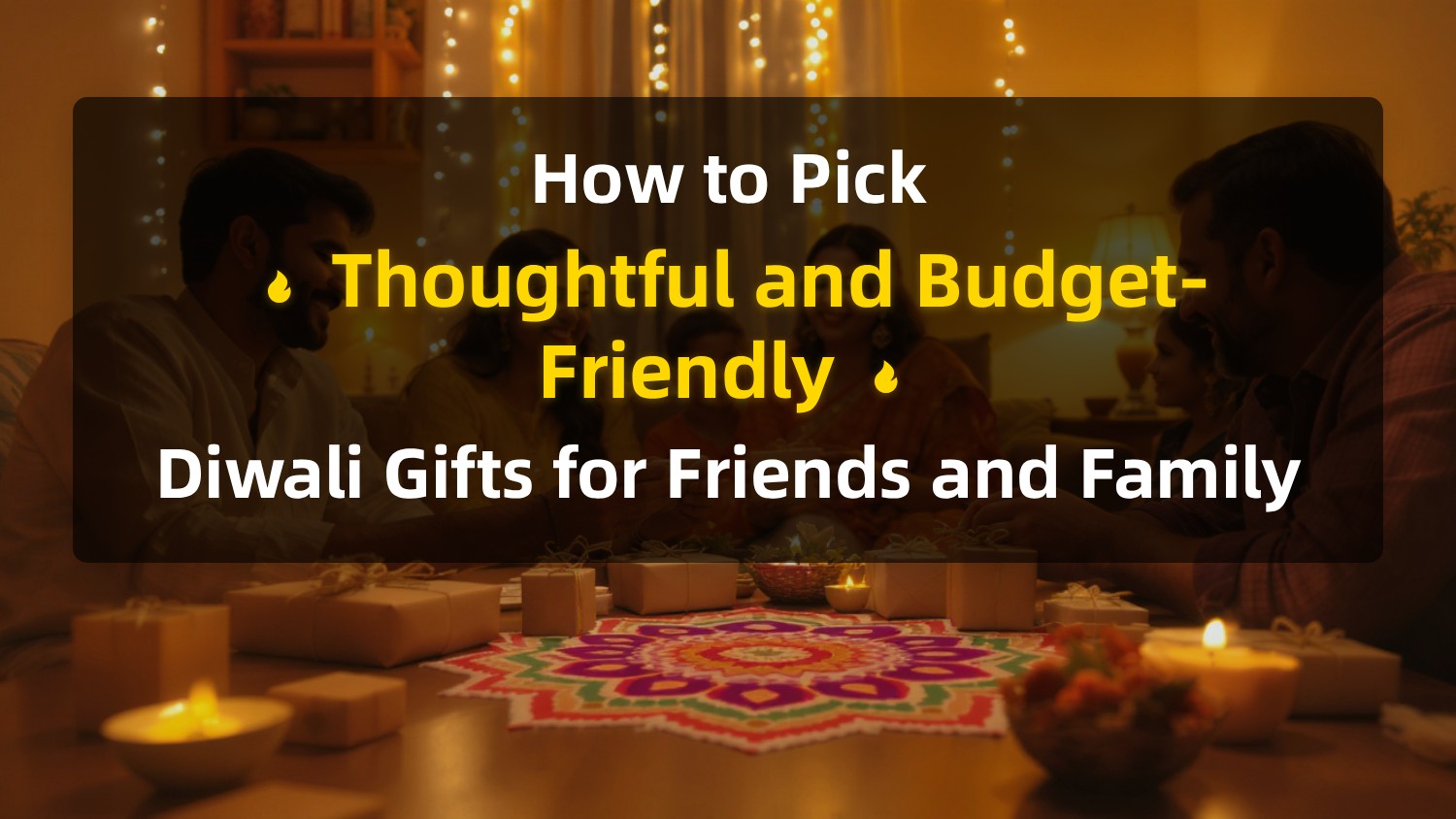 How to Pick Thoughtful and Budget-Friendly Diwali Gifts for Friends and Family