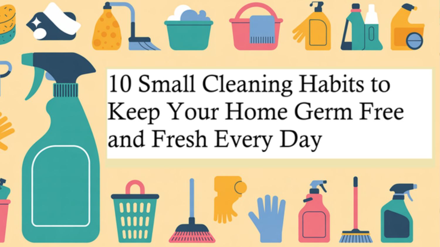 10 Small Cleaning Habits to Keep Your Home Germ Free and Fresh Every Day