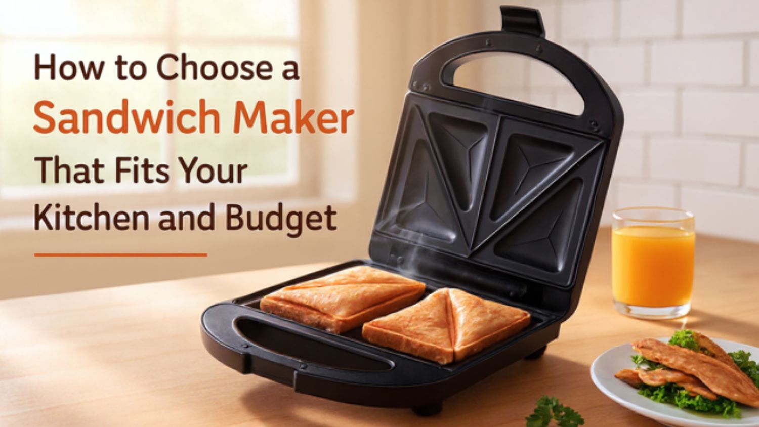 How to Choose a Sandwich Maker That Fits Your Kitchen and Budget