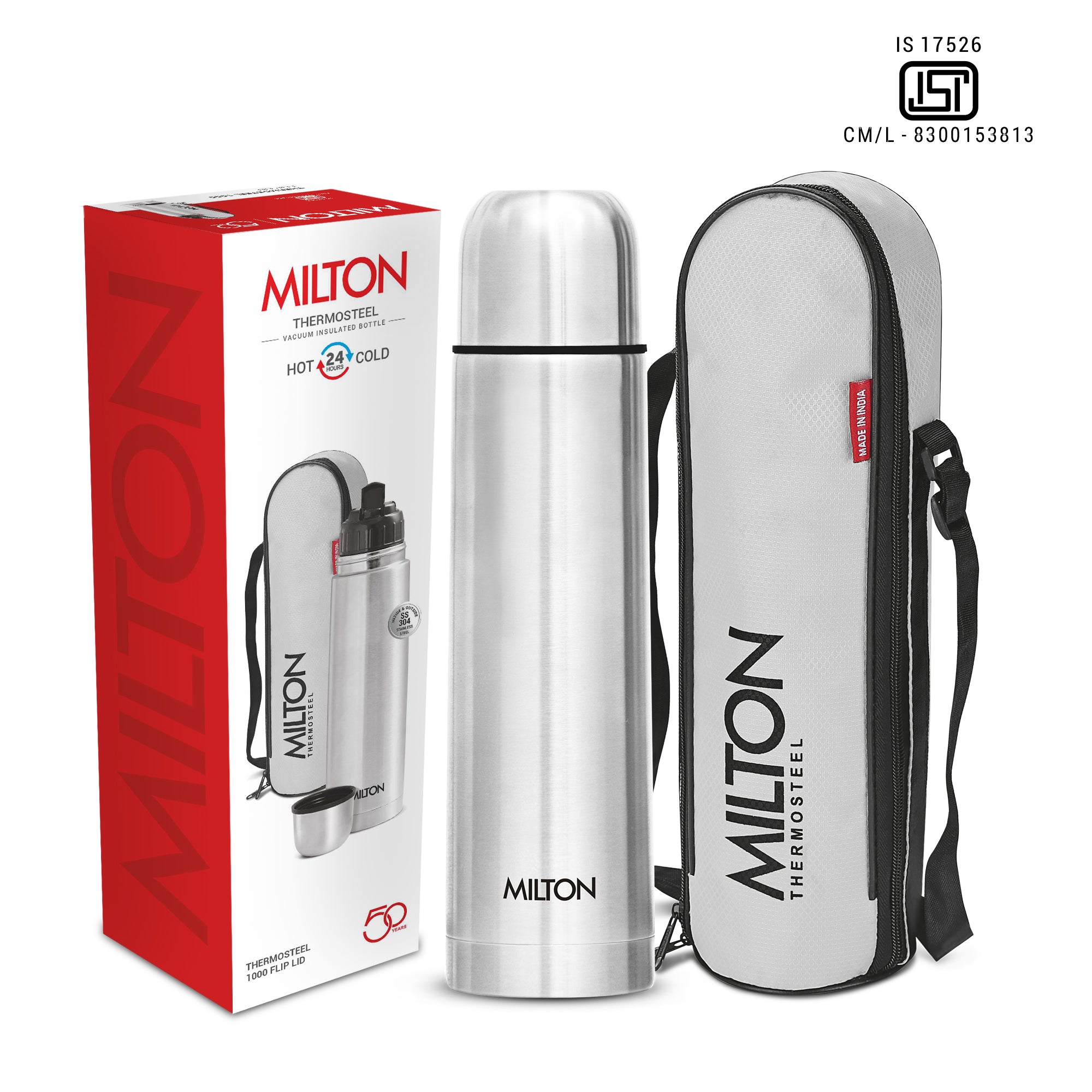 Flip Lid Thermosteel Bottle (Milton)