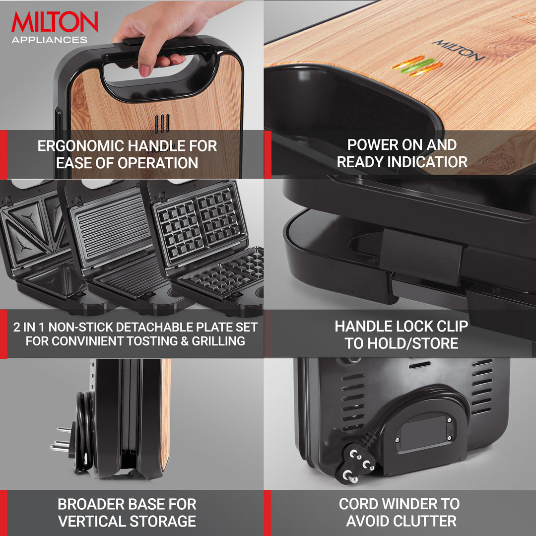 Sandwich Griller 3 in 1 (Milton)