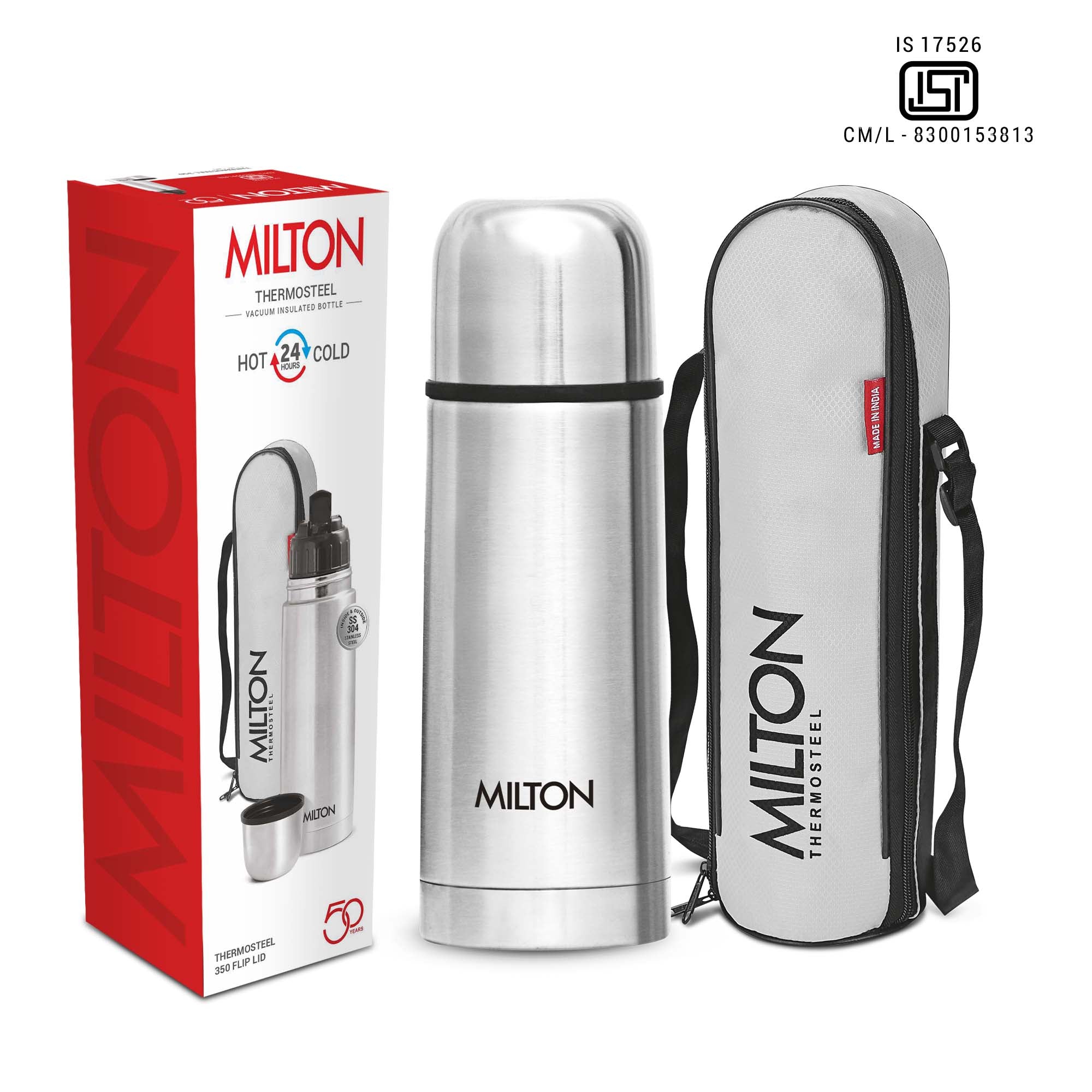 Flip Lid Thermosteel Bottle (Milton)