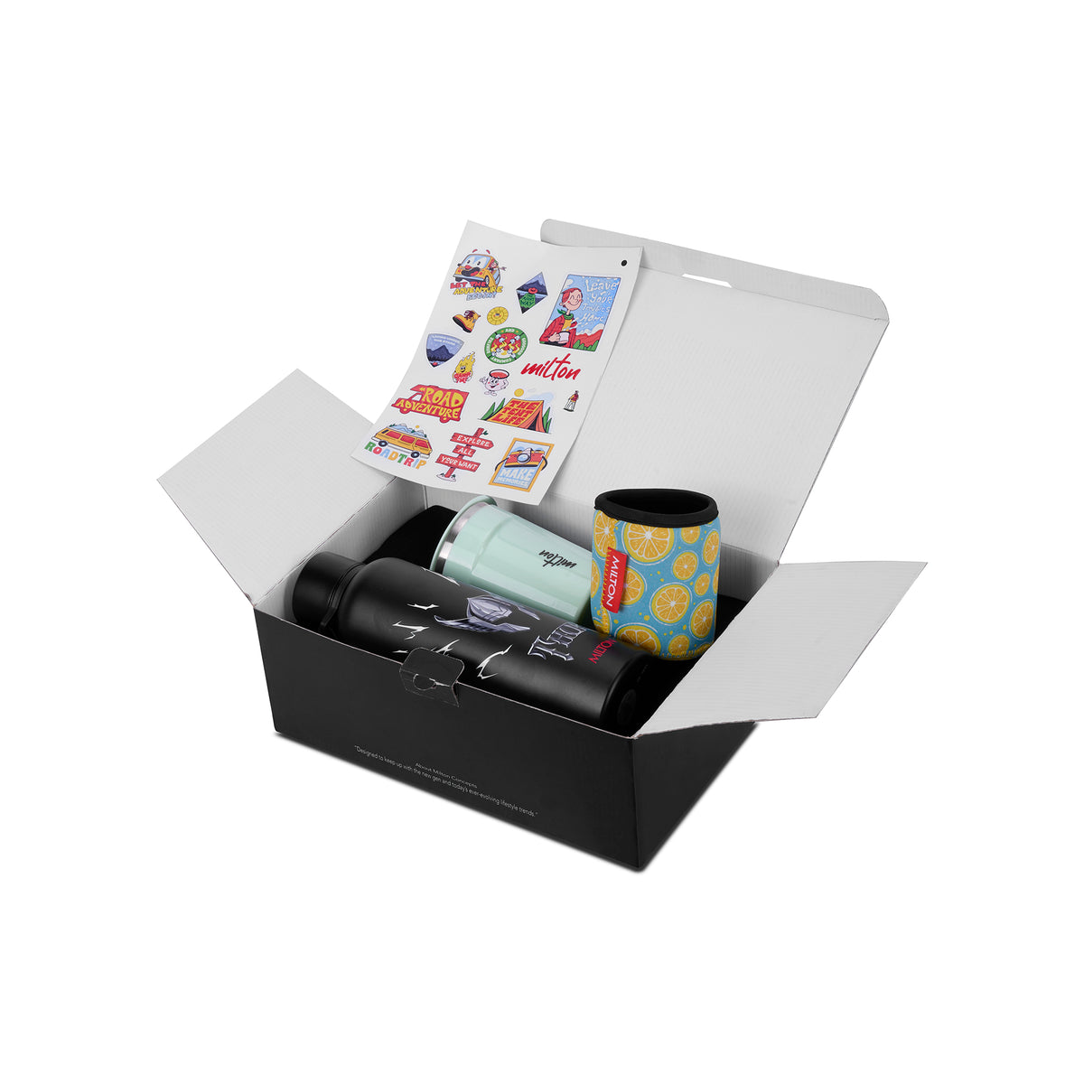 {Black - Thor | Aqua Green | Blue Lime & Adventure Sticker}