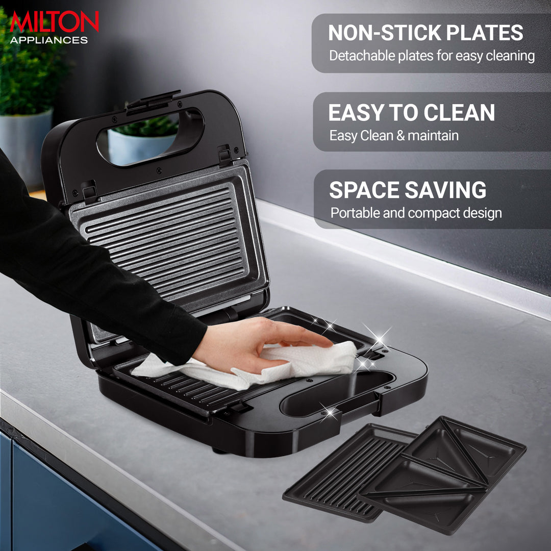 Sandwich Griller 2 in 1 HSM002 (Milton)