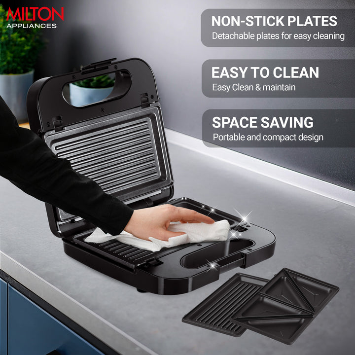 Sandwich Griller 2 in 1 HSM002 (Milton)