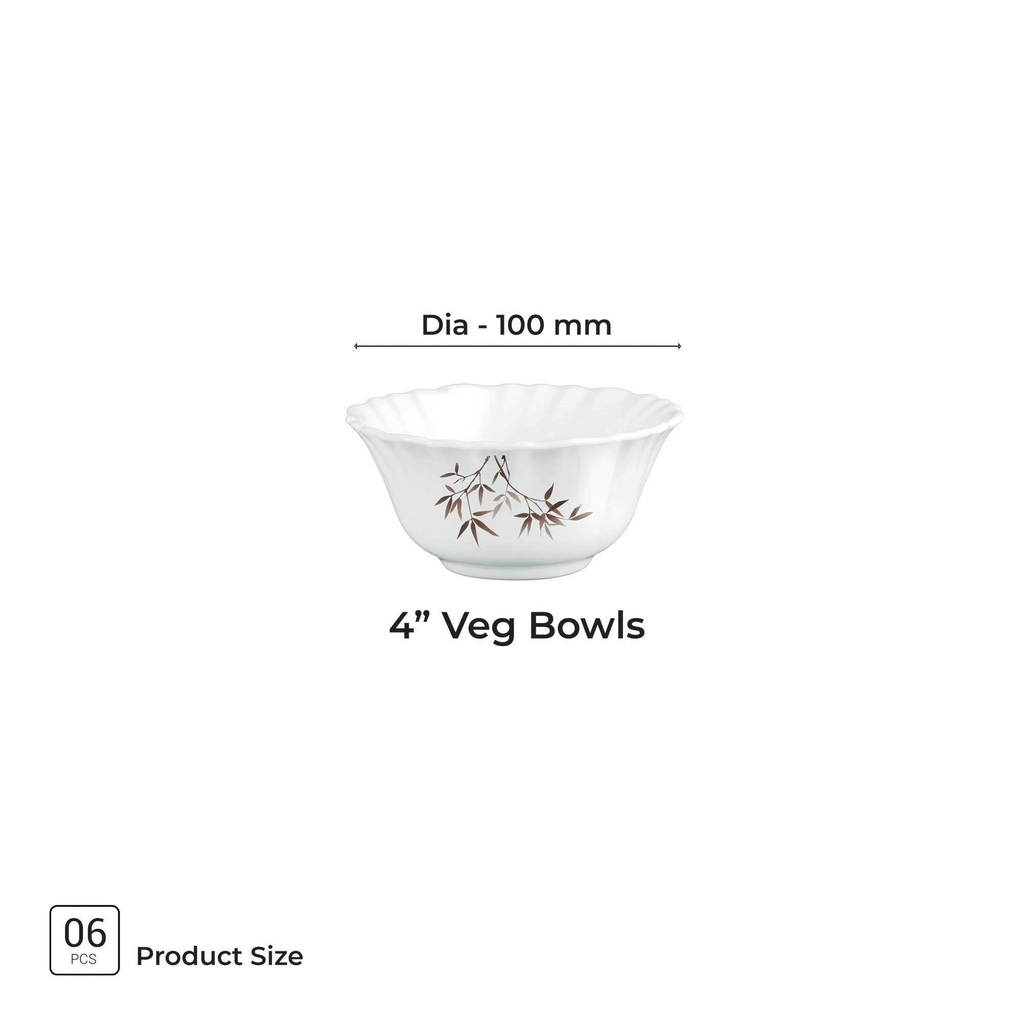 Aurelia Collection 6 Pcs Bowl Set - ARASHI (Treo By Milton)