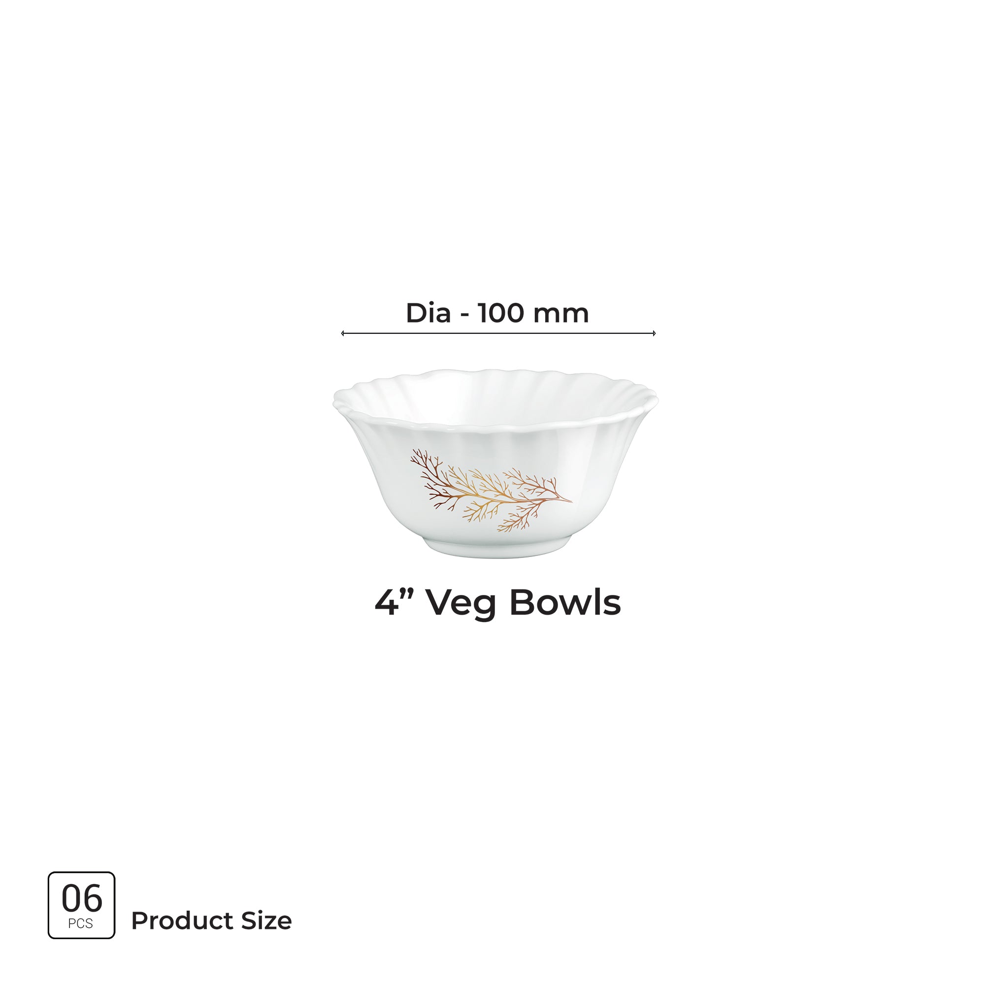 Aurelia Collection 6 Pcs Bowl Set - SILVIA (Treo By Milton)