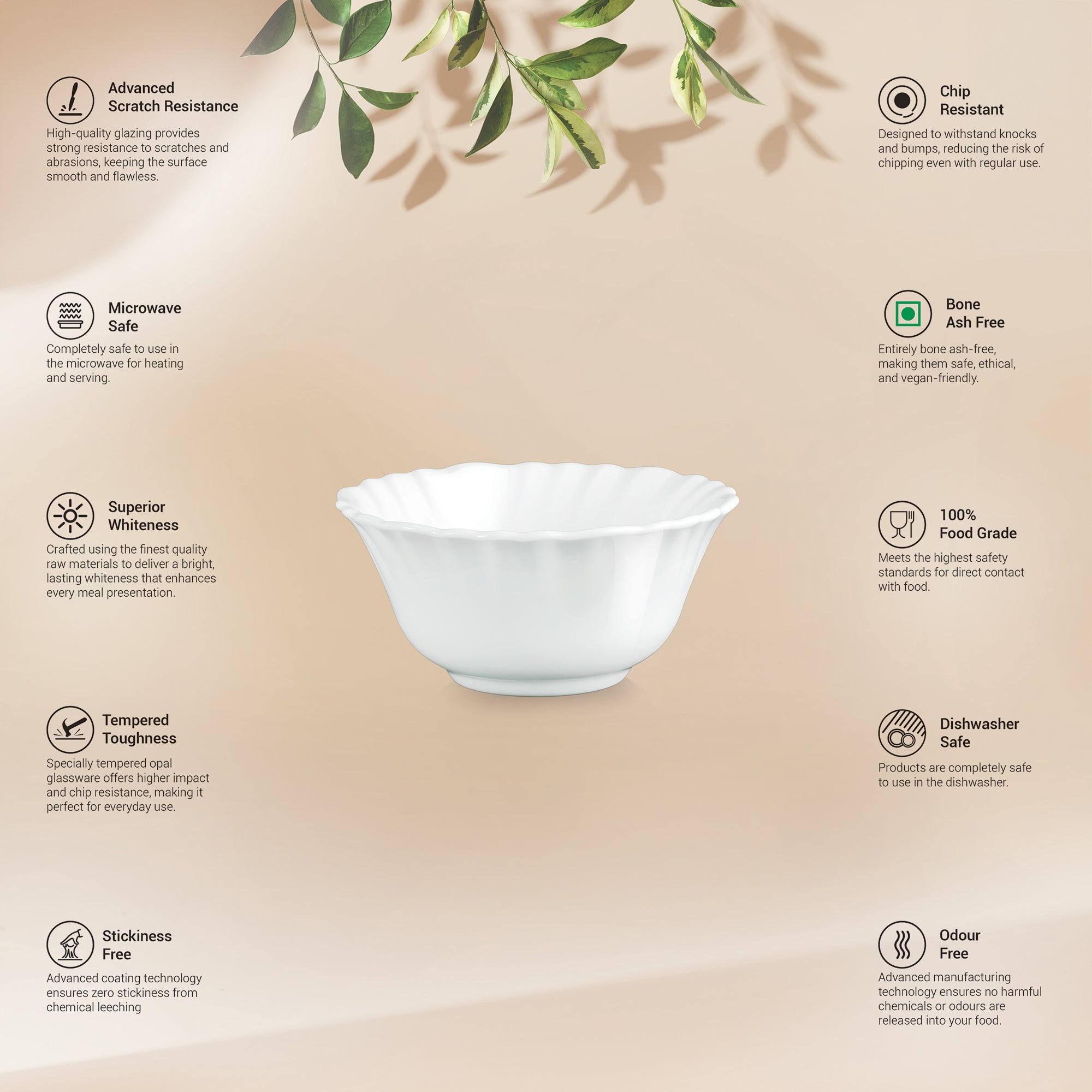 Aurelia Collection 6 Pcs Bowl Set - MEENA (Treo By Milton)