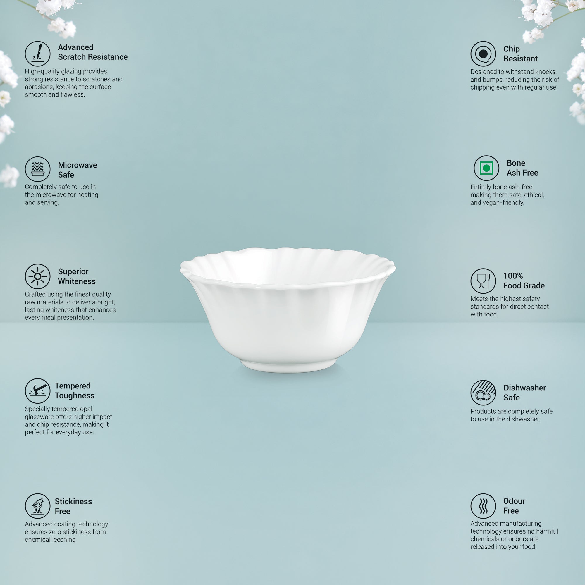 Aurelia Collection 6 Pcs Bowl Set - MUREL (Treo By Milton)