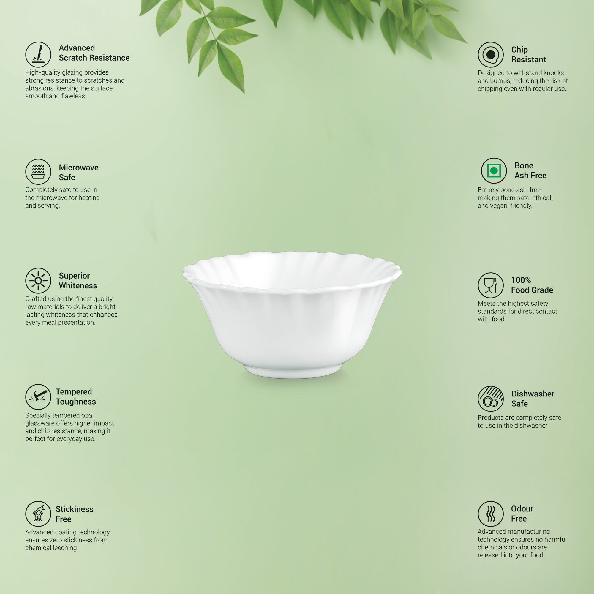 Aurelia Collection 6 Pcs Bowl Set - VERDINIA (Treo By Milton)