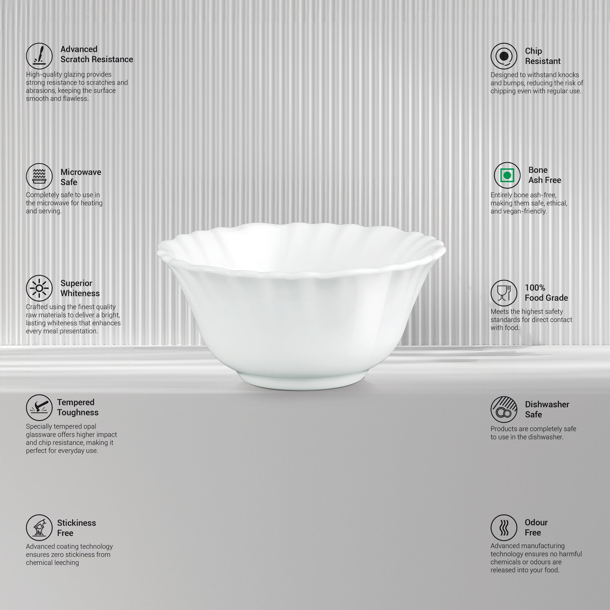 Aurelia Collection 6 Pcs Bowl Set - (Treo By Milton)