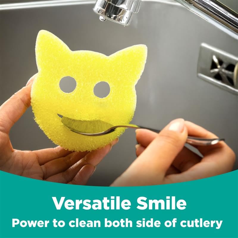 Multi-Shape, Dual-Sided Dish Scrubber - Set of 3 (Spotzero By Milton)