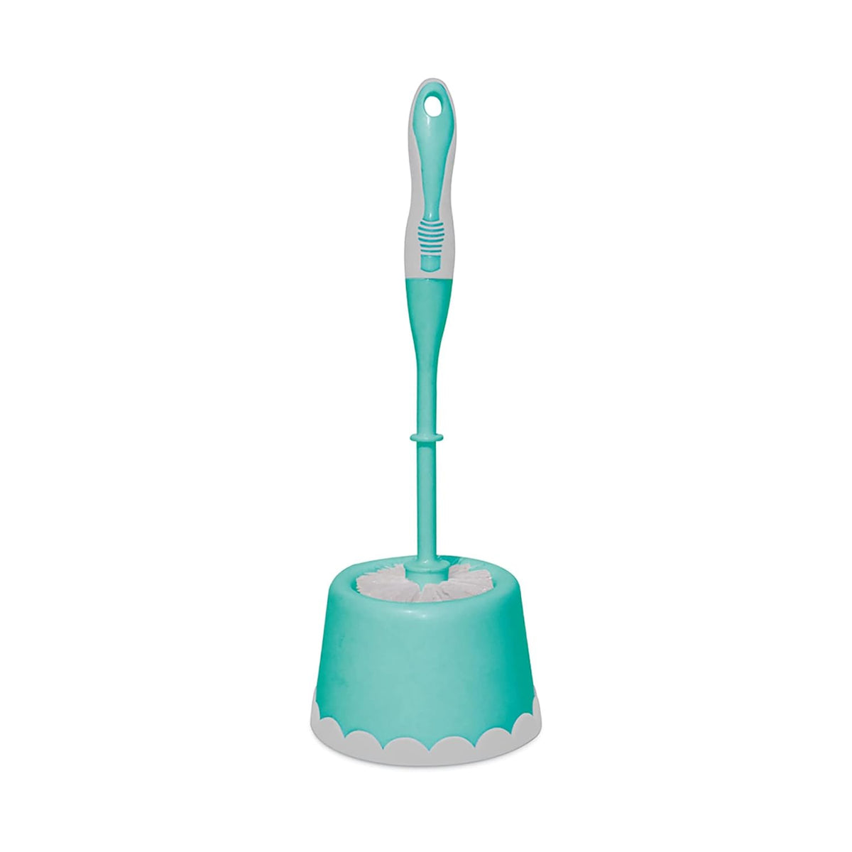 Toilet Brush with Caddy Round (Spotzero by Milton) - Aqua Green