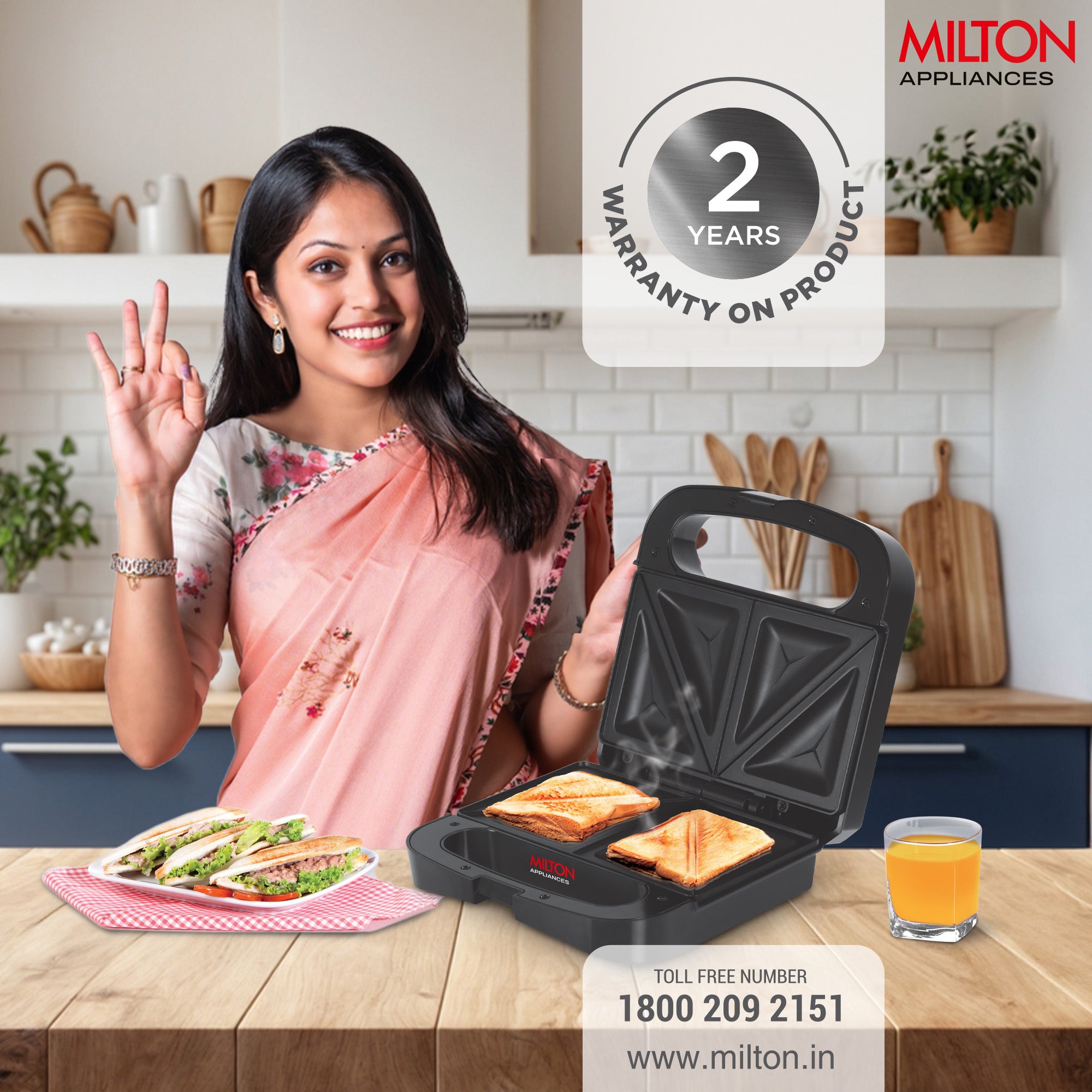 Sandwich Maker HSM011 (Milton)
