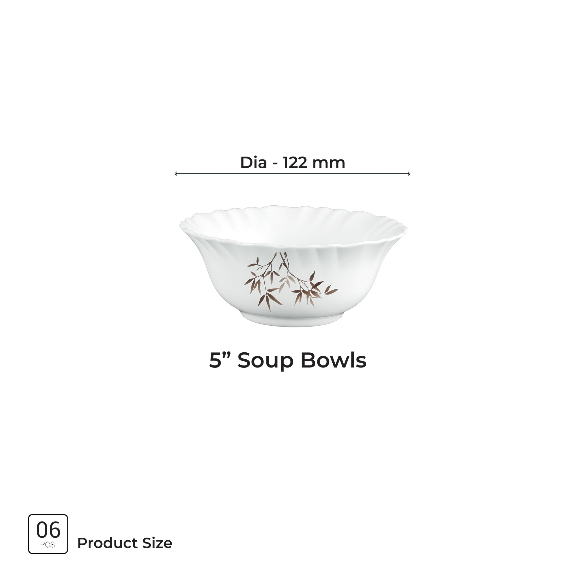 Aurelia Collection 6 Pcs Bowl Set - ARASHI (Treo By Milton)