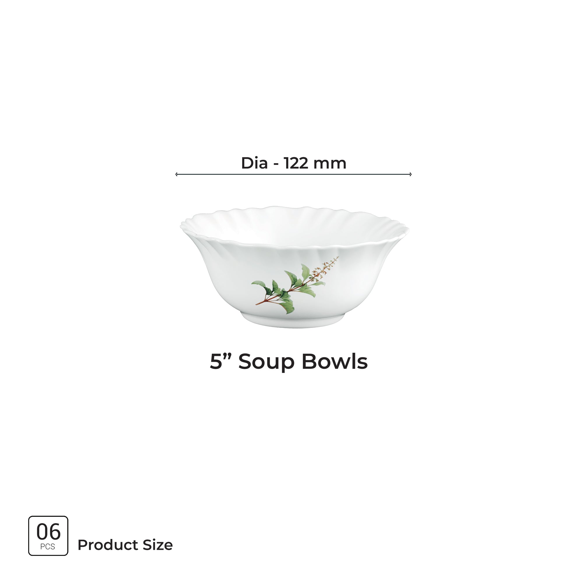 Aurelia Collection 6 Pcs Bowl Set - SAVIRA (Treo By Milton)