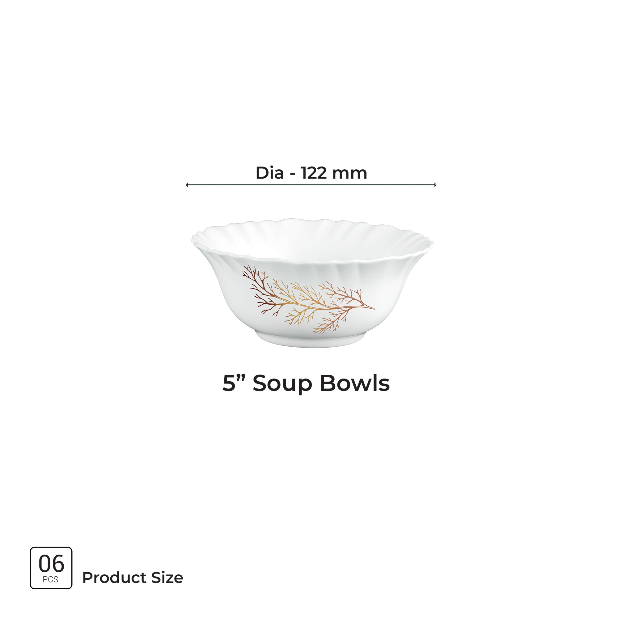 Aurelia Collection 6 Pcs Bowl Set - SILVIA (Treo By Milton)