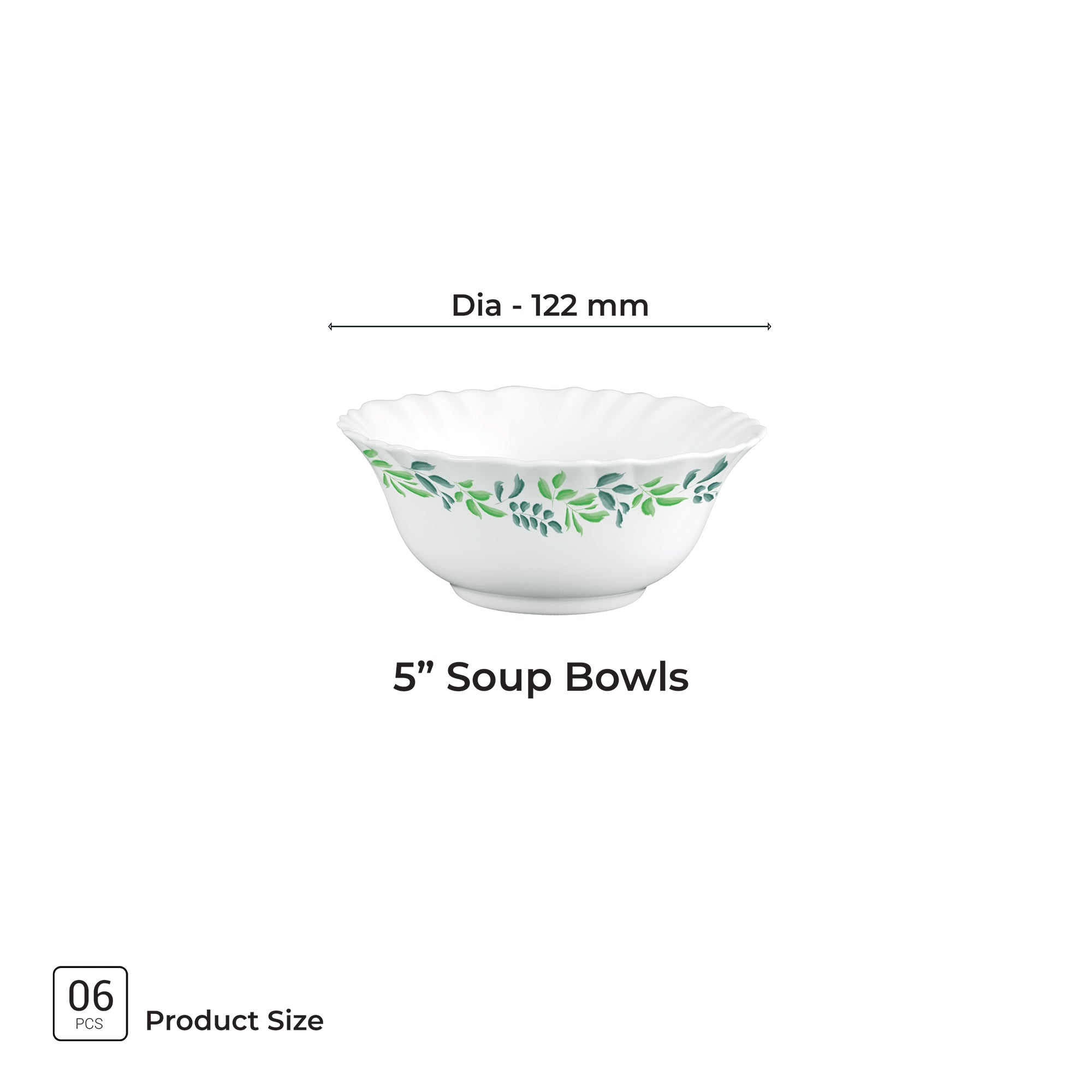 Aurelia Collection 6 Pcs Bowl Set - VERDINIA (Treo By Milton)