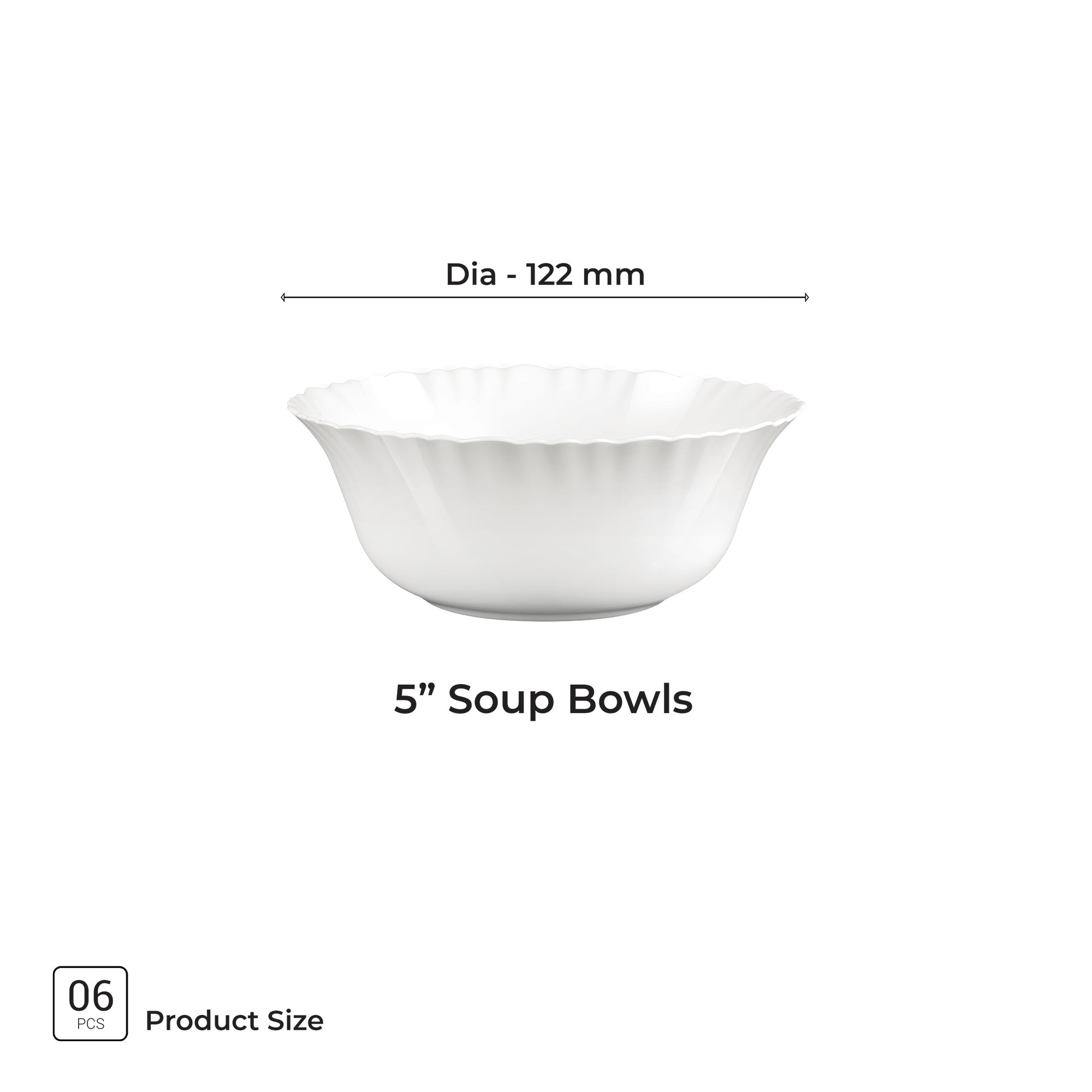 Aurelia Collection 6 Pcs Bowl Set - (Treo By Milton)