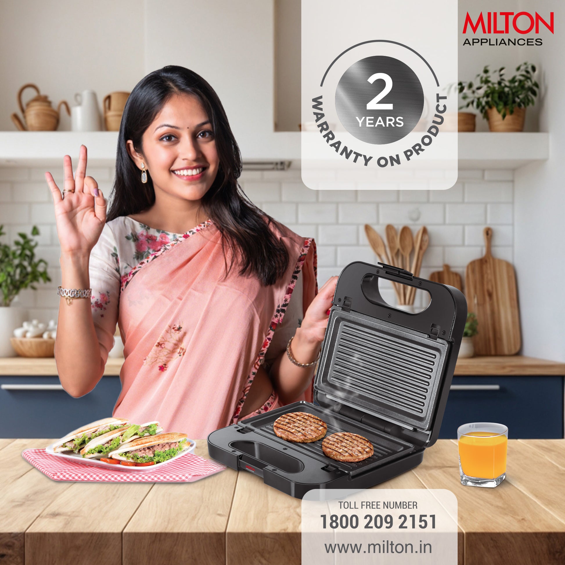 Sandwich Griller in HSM002 (Milton) - Main Image