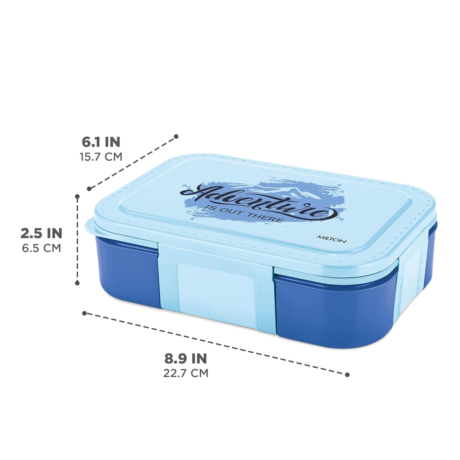 Bravo 3 Steel Thermoware Lunchbox (Milton)