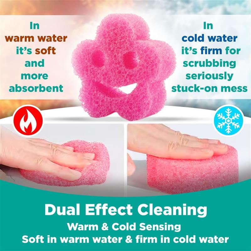 Multi-Shape, Dual-Sided Dish Scrubber - Set of 3 (Spotzero By Milton)