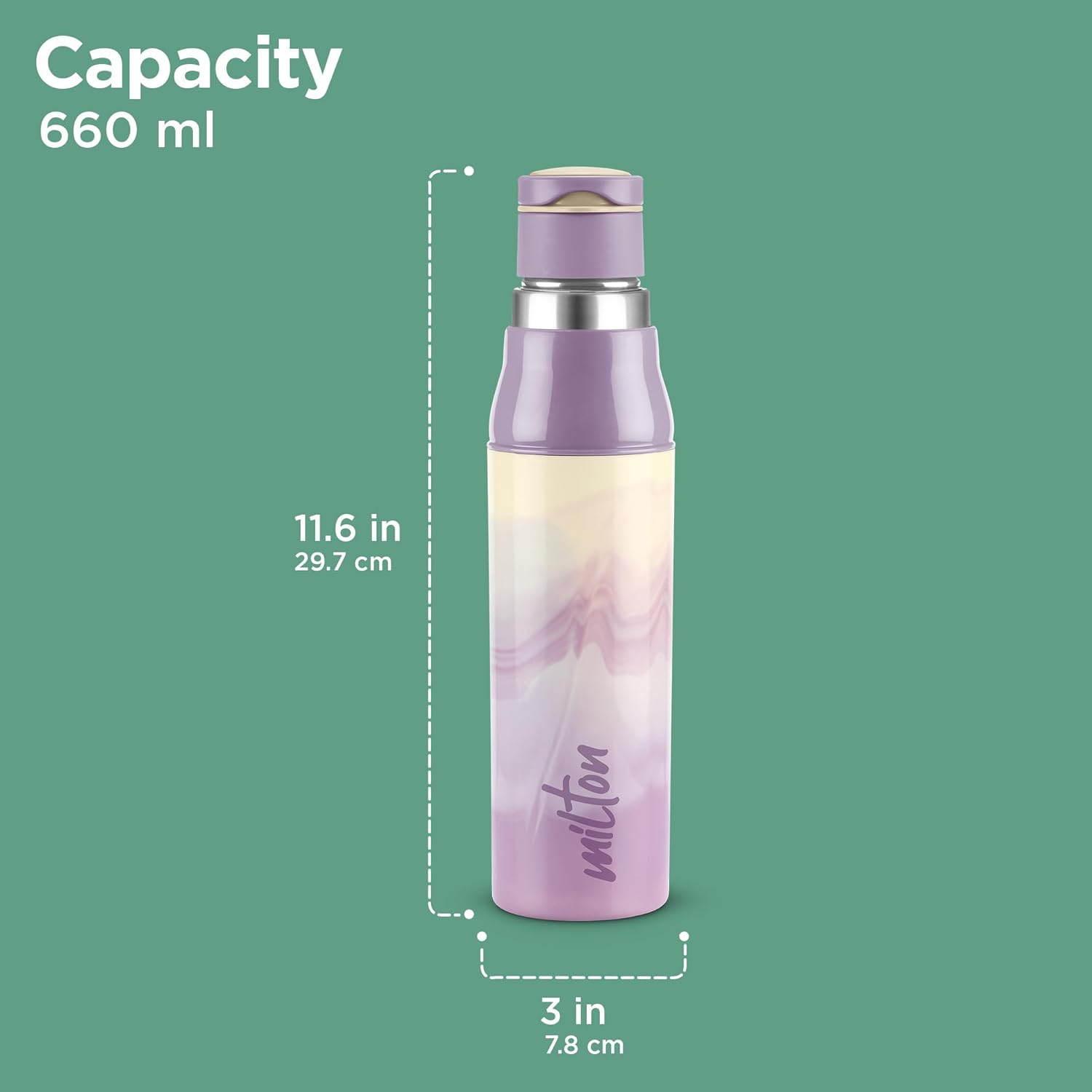 Steel Sublime Insulated Water Bottle (Milton)