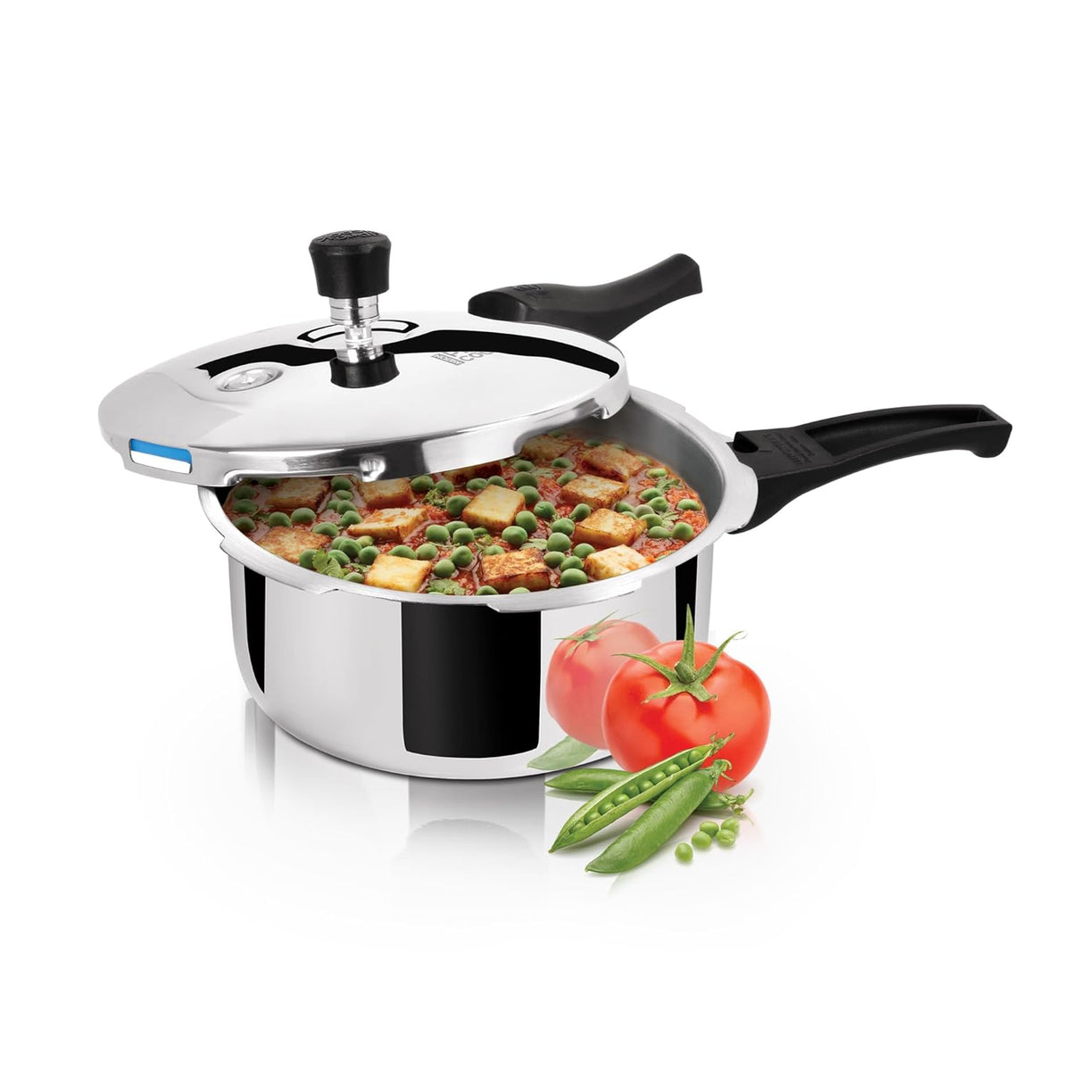 Triply Stainless Steel Pressure Cooker Outer Lid (Milton Procook) - Steel / 2 L