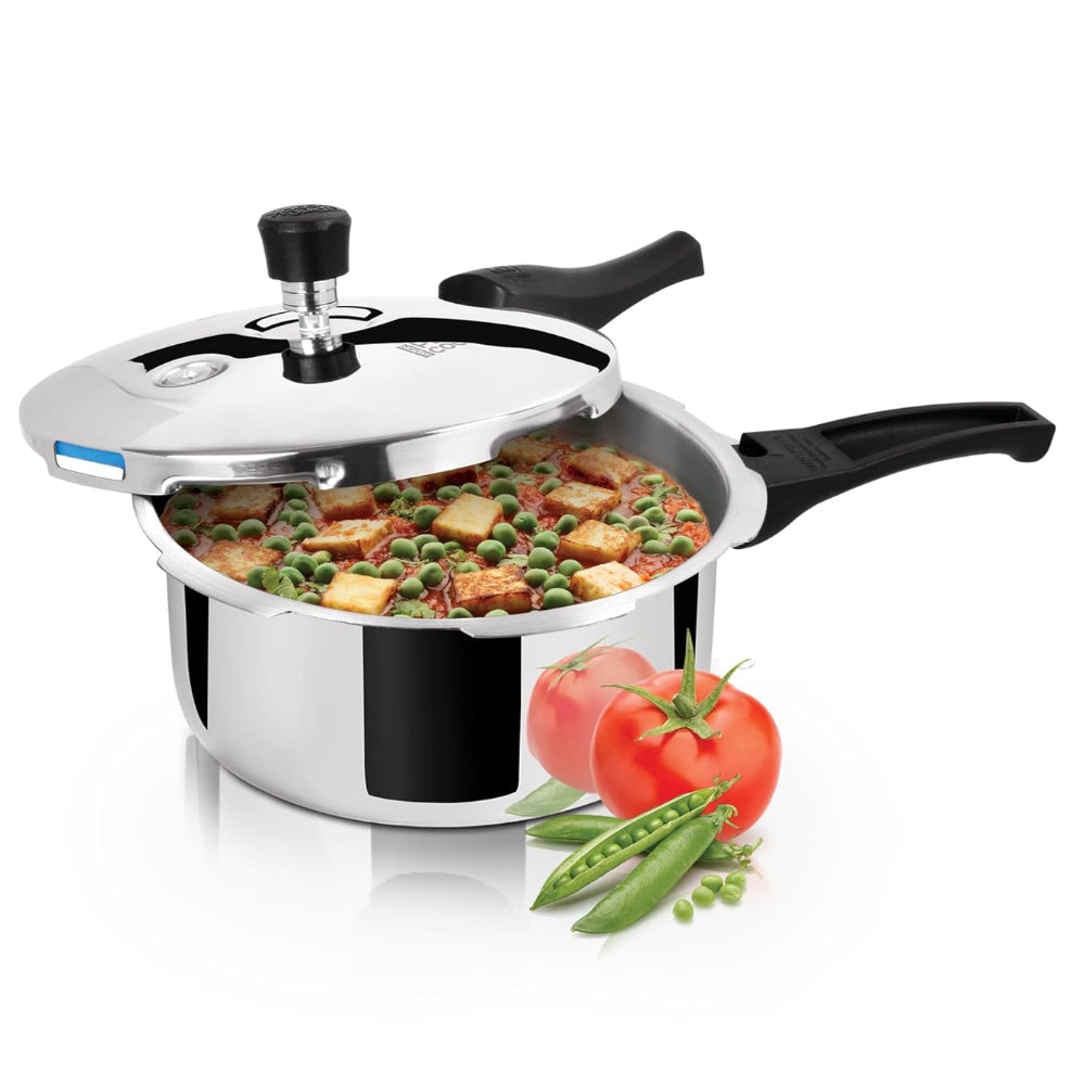 Triply Stainless Steel Pressure Cooker Outer Lid (Milton Procook)