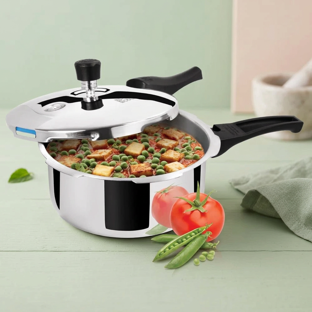 Triply Stainless Steel Pressure Cooker Outer Lid (Milton Procook)